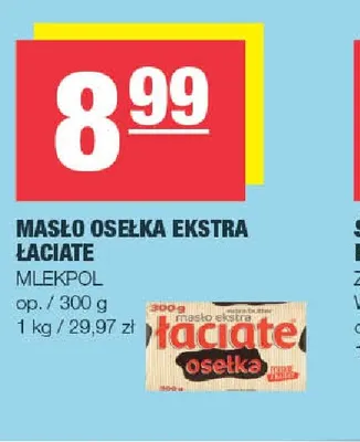 Masło ekstra Łowickie promocja w SPAR