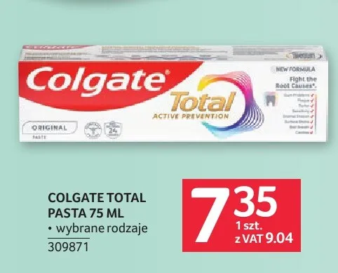 Pasta do zębów Colgate Total Original promocja w Selgros