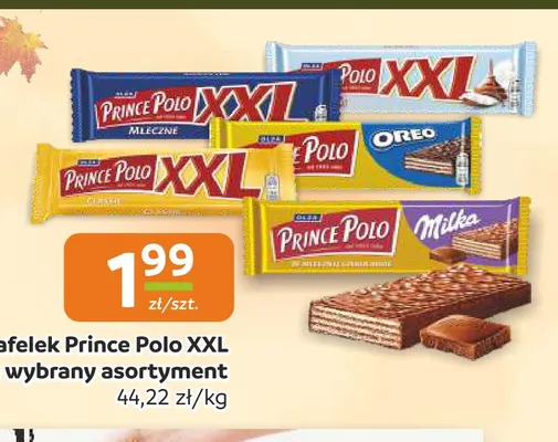 Wafelek Prince Polo XXL Milka promocja w Społem Częstochowa