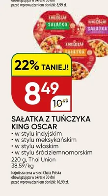 Sałatka z tuńczyka w stylu włoskim King Oscar promocja w Chata Polska