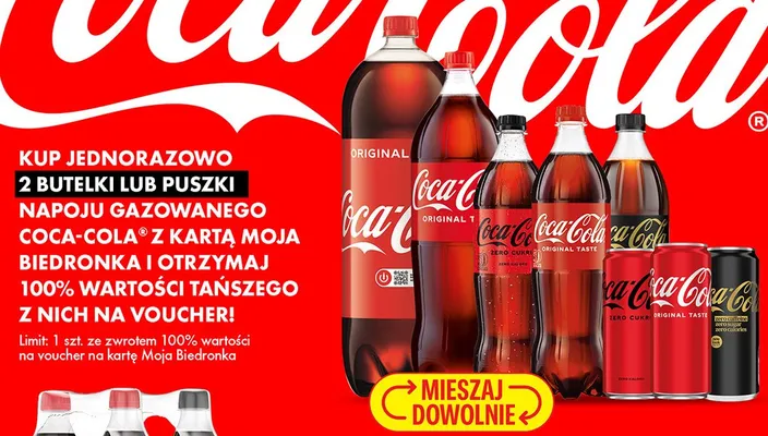 Napój gazowany Coca-Cola Original Taste promocja w Biedronka