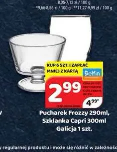 Szklanka Capri Galicja promocja w Delfin