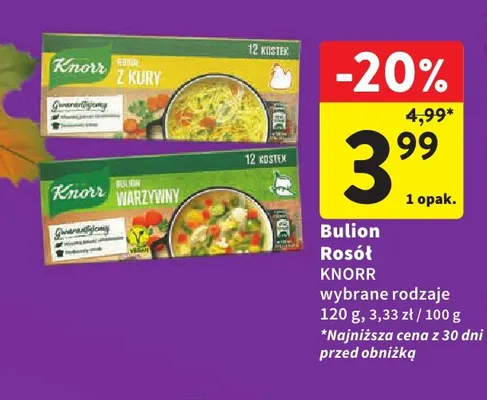Bulion z kury Knorr promocja w Intermarche