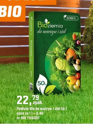 Podłoże Bio do warzyw i ziół promocja w OBI