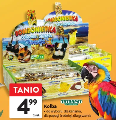 Kolba TATRAPET do wyboru: dla kanarka, dla papugi średniej, dla gryzonia promocja w Intermarche