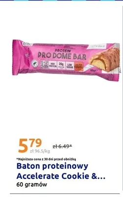 Baton proteinowy Accelerate Cookie &... promocja w Action