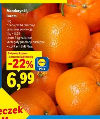 Mandarynki luzem promocja w Lidl