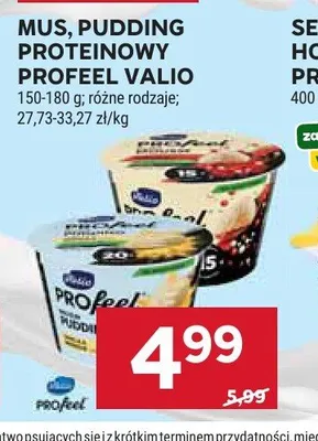 Mus proteinowy Profeel Valio promocja w Stokrotka