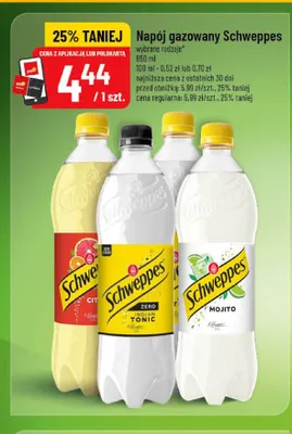 Napój gazowany Schweppes Zero Indian Tonic promocja w POLOmarket