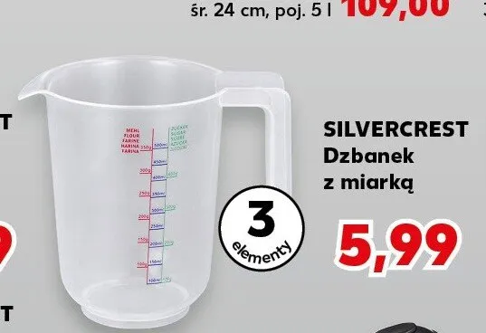 Dzbanek z miarką SILVERCREST promocja w Kaufland
