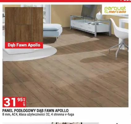 Panel podłogowy Dąb Fawn Apollo Parquet & Mercado promocja w Merkury Market