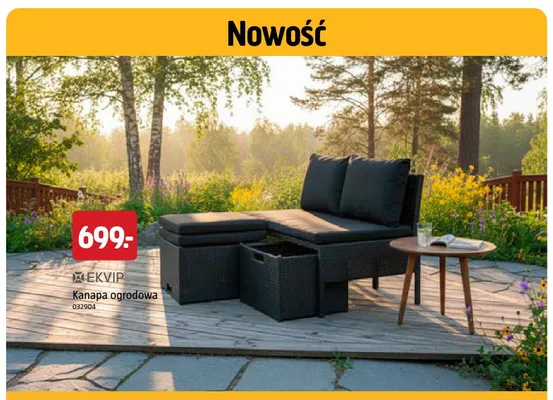 Kanapa ogrodowa EKVIP promocja w Jula