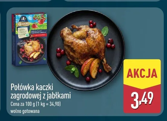 Połówka kaczki zagrodowej z jabłkami Zagrodowa promocja w Aldi