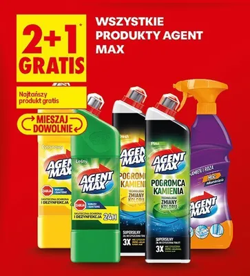 Płyn do WC Agent Max Pogromca Kamienia promocja w Biedronka