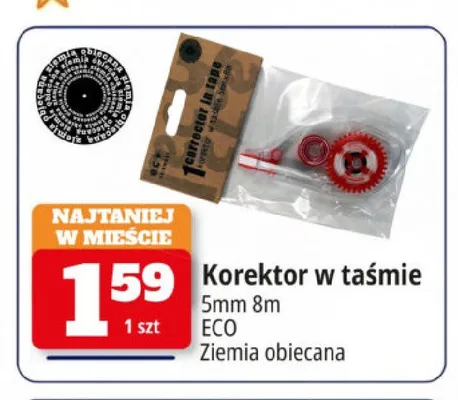 Korektor w taśmie ECO Ziemia Obiecana promocja w Leclerc