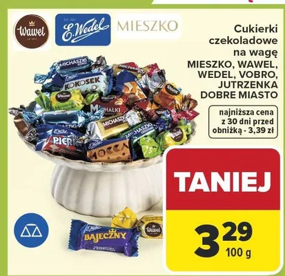 Cukierki czekoladowe na wagę promocja w Carrefour Market