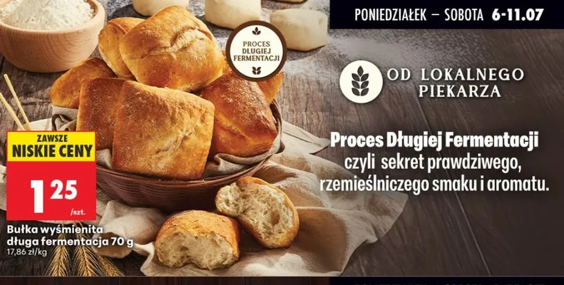 Bułka wyśmienita długa fermentacja promocja w Biedronka
