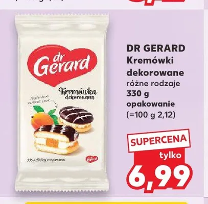 Kremówki dekorowane Dr Gerard promocja w Kaufland