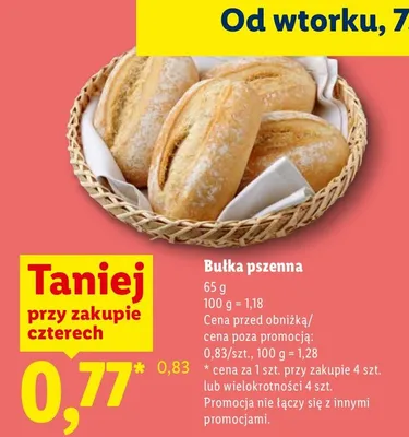 Bułka pszenna Lidl promocja w Lidl