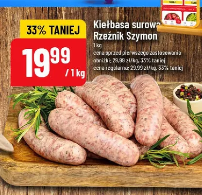 Kiełbasa surowa Rzeźnik Szymon promocja w POLOmarket
