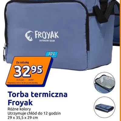 Torba termiczna Froyak 30 l promocja w Action