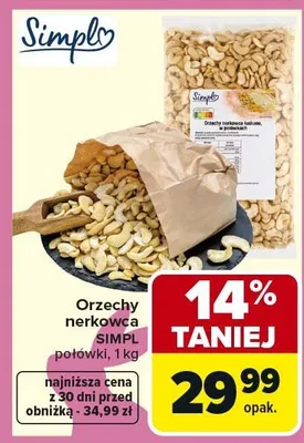 Orzechy nerkowca promocja w Carrefour Market