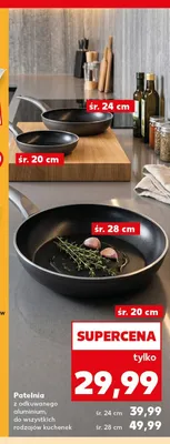 Patelnia z odkuwanego aluminium 28 cm promocja w Kaufland
