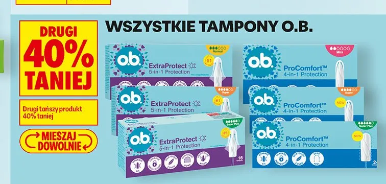 Tampony o.b. ProComfort promocja w Biedronka