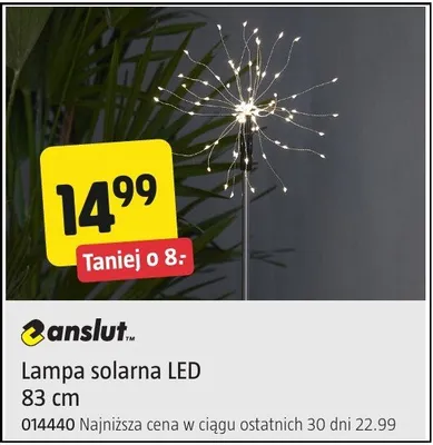 Lampa solarna LED 83 cm promocja w Jula