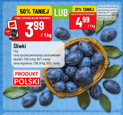 Śliwki polskie promocja w POLOmarket
