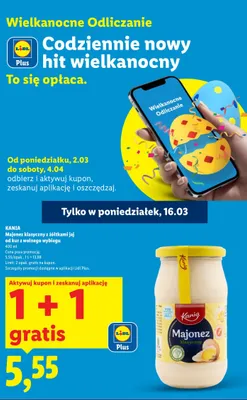 Majonez klasyczny z żółtkami jaj od kur z wolnego wybiegu promocja w Lidl