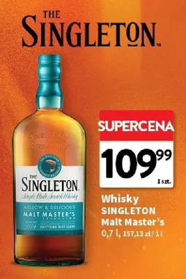 Whisky Singleton Malt Master's promocja w Intermarche