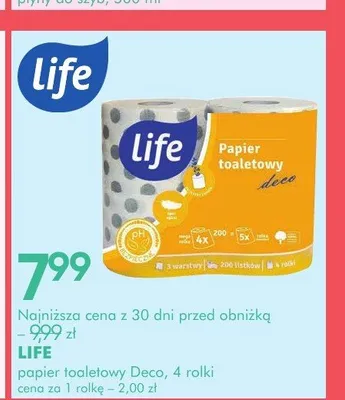 Papier toaletowy Life Deco promocja w Super-Pharm