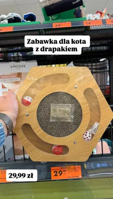 Zabawka dla kota z drapakiem promocja w Biedronka