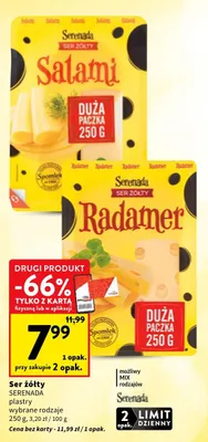 Ser żółty Radamer Serenada promocja w Intermarche