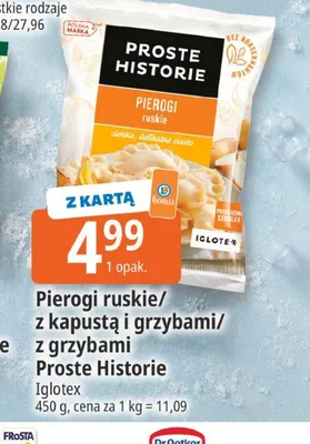 Pierogi z kapustą i grzybami Proste Historie promocja w Leclerc
