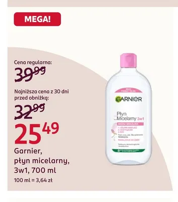 Płyn micelarny 3w1 LIRENE CERA WRAŻLIWA promocja w Rossmann