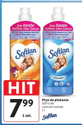 Płyn do płukania softlan vanilla & orchid lub windfrisch promocja w Intermarche