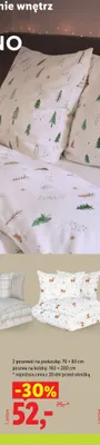 Pościel flanelowa z bawełną Livarno 160x200 cm promocja w Lidl