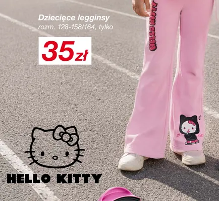 Dziecięce legginsy Hello Kitty rozm. 128-158/164 promocja w KiK
