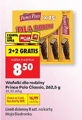Wafelki dla rodziny Classic promocja w Biedronka