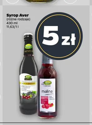 Syrop Aver malina promocja w Netto