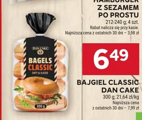 Bajgiel Classic Dan Cake promocja w Stokrotka