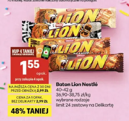 Baton Lion Nestlé promocja w Delikatesy Centrum