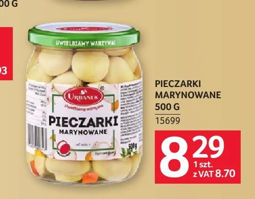 Pieczarki marynowane Urbanek promocja w Selgros