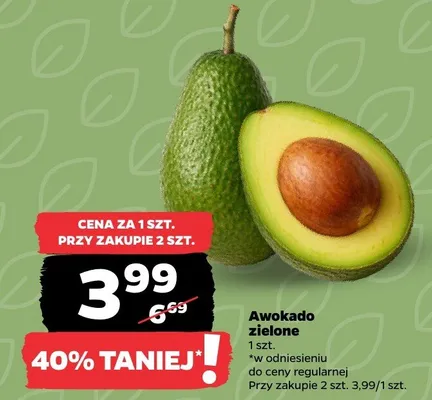 Awokado zielone promocja w Netto