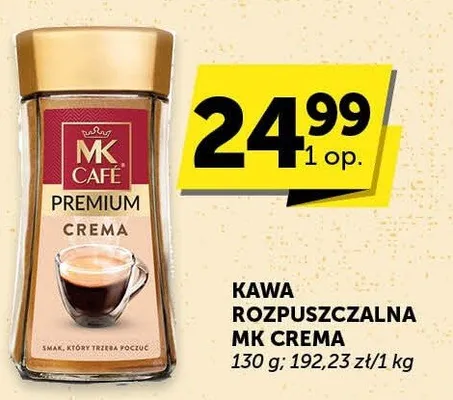 Kawa rozpuszczalna MK Crema Premium promocja w ABC