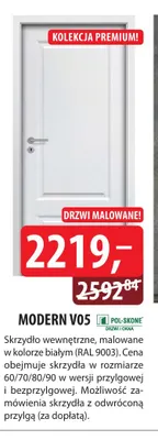 Skrzydło wewnętrzne Modern V05 Pol-Skone promocja w Dobre Dla Domu