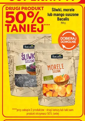 Śliwki suszone Bacalis promocja w POLOmarket