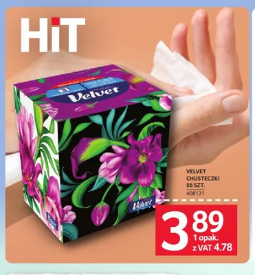 Chusteczki Velvet promocja w Selgros